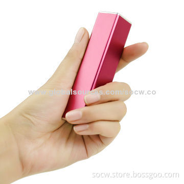 2,600mAh Mobile Phone Power Bank Sized 98 x 23 x 23mm